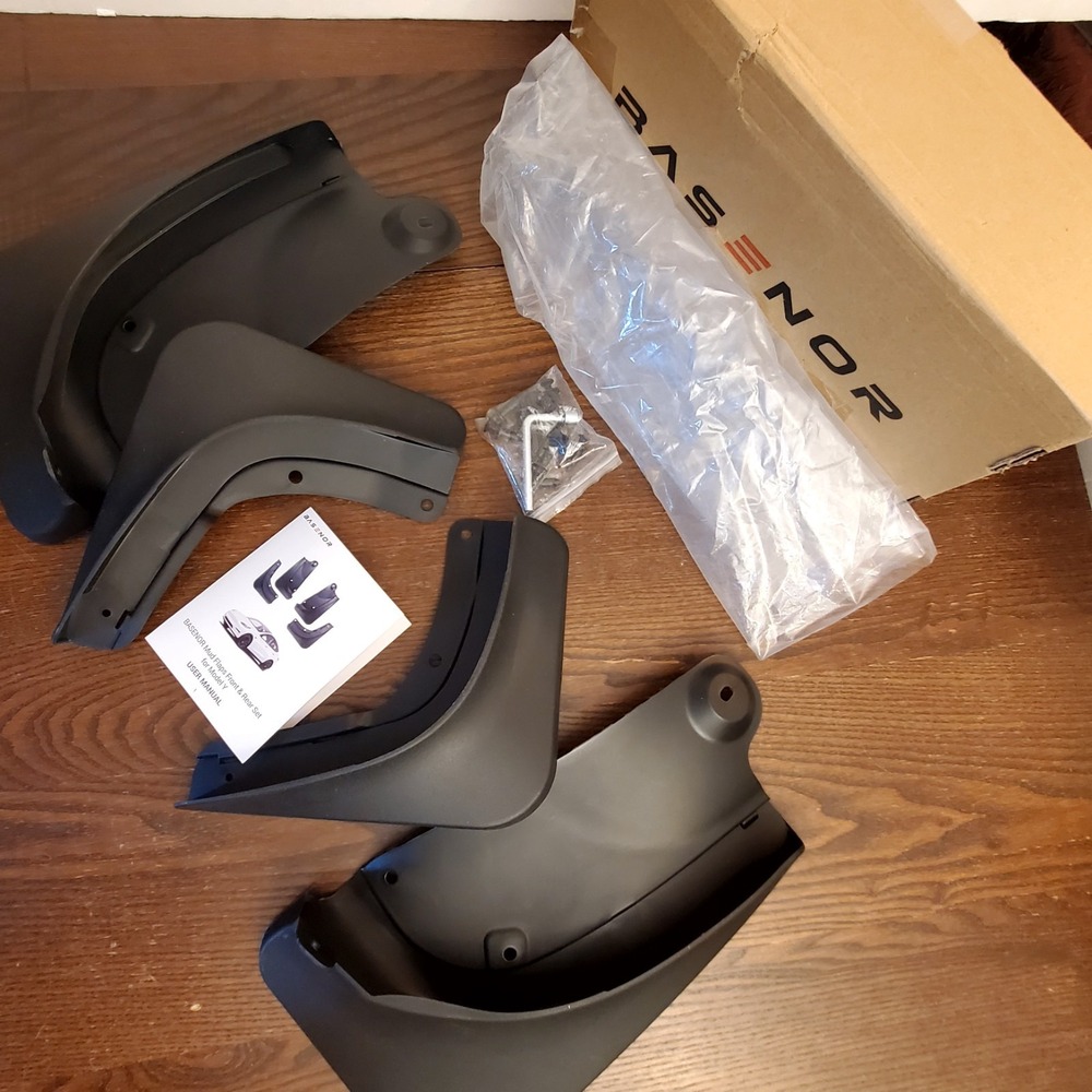 NEW Basenor‎ Aftermarket Mud Flaps For Tesla Model Y : Open Box